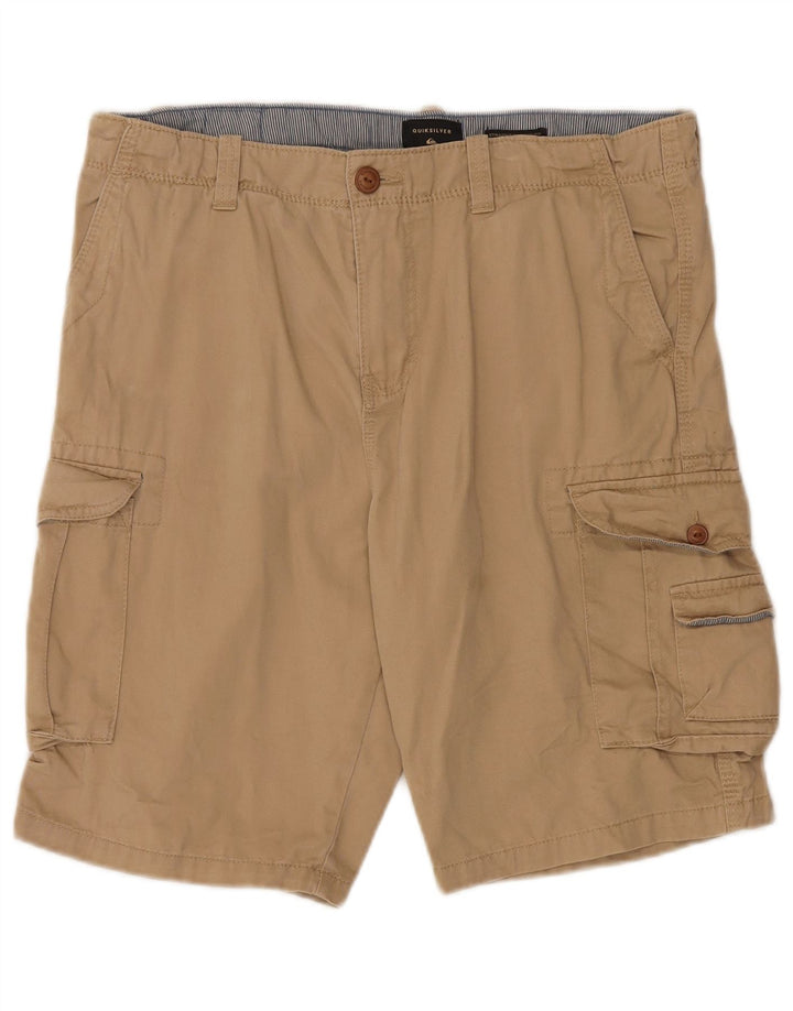 QUIKSILVER Herren Cargoshorts W34 Large Beige Baumwolle