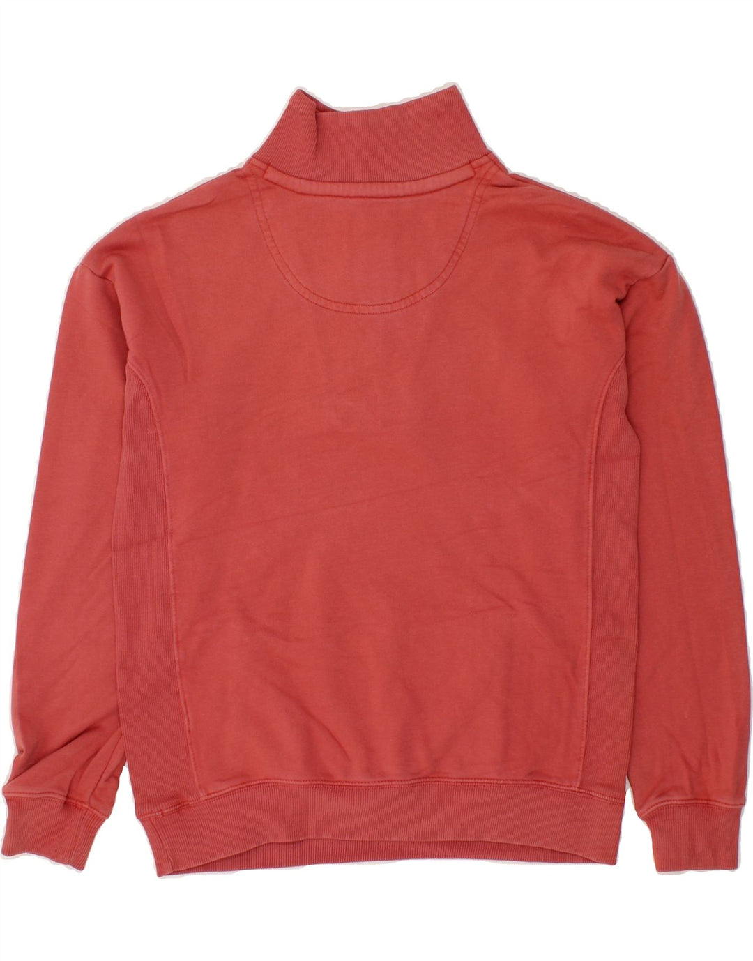 FAT FACE Mens Zip Neck Sweatshirt Jumper Small Red Cotton Vintage Fat Face and Second-Hand Fat Face from Messina Hembry 
