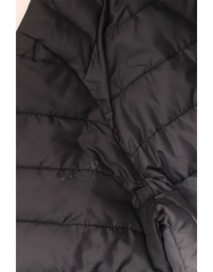 Ellesse Womens Hooded Wattierte Jacke UK 14 Mittel Marineblau Farbblock