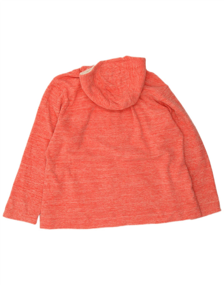 Mountain Warehouse Damen-Fleecejacke mit Kapuze, UK 20 2XL, rotes Polyester