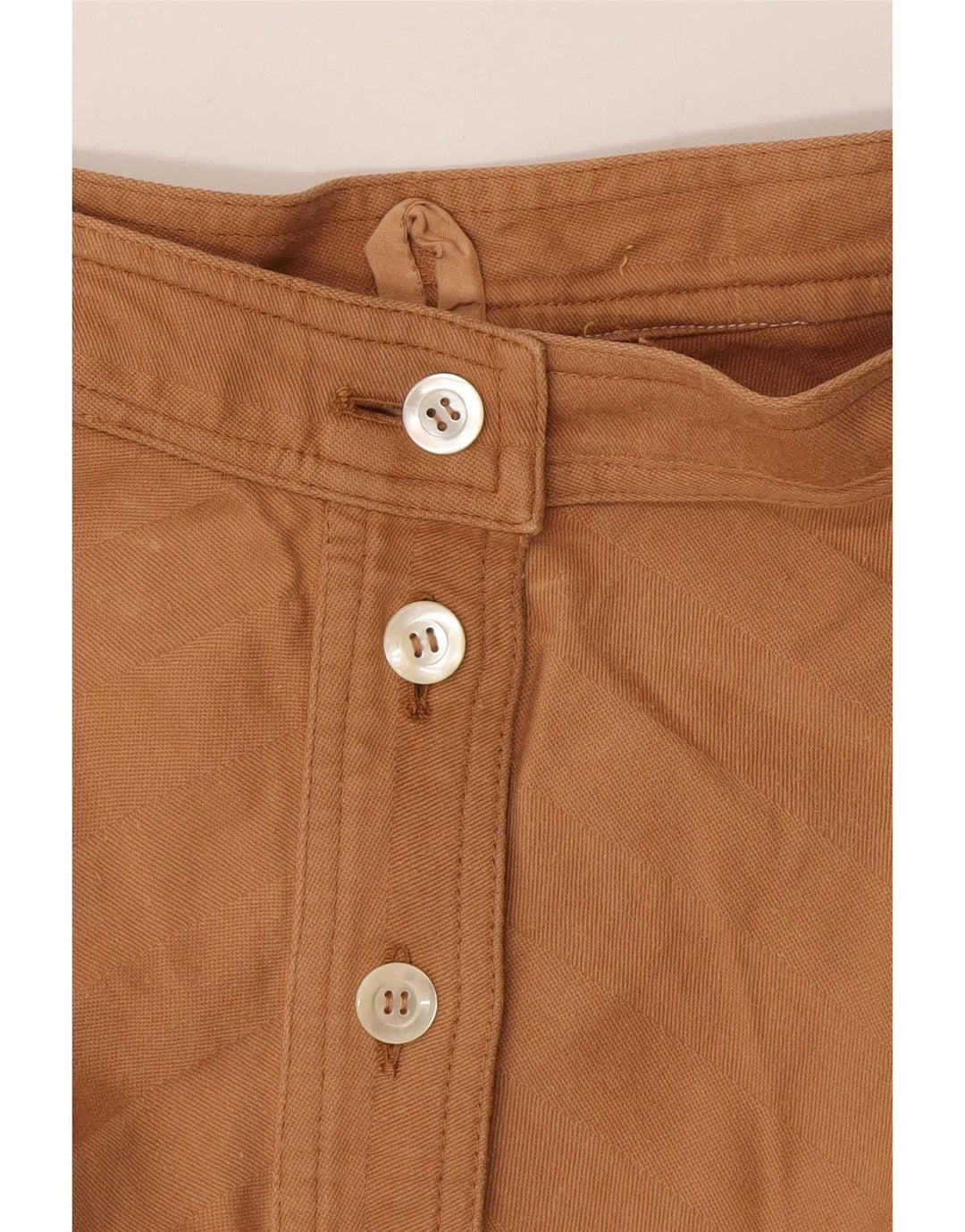 Vintage Damen A-Linie Rock W26 Klein Braun