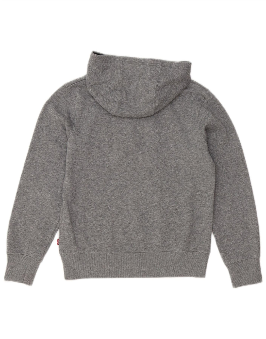 Levi's Jungen-Pullover mit grafischem Kapuzenpullover, 9–10 Jahre, graue Baumwolle