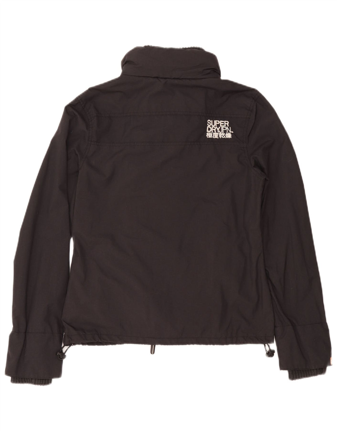 Superdry Damen Regenjacke UK 14 Mittelgraues Nylon