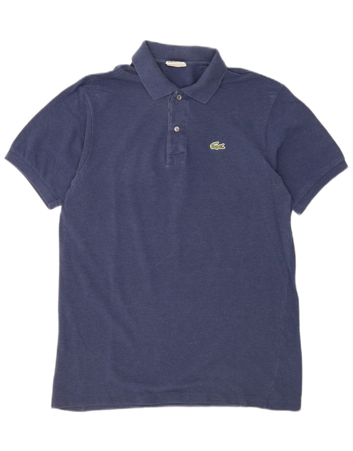 Lacoste Herren-Poloshirt, Größe 4, mittelgroß, marineblau, Baumwolle