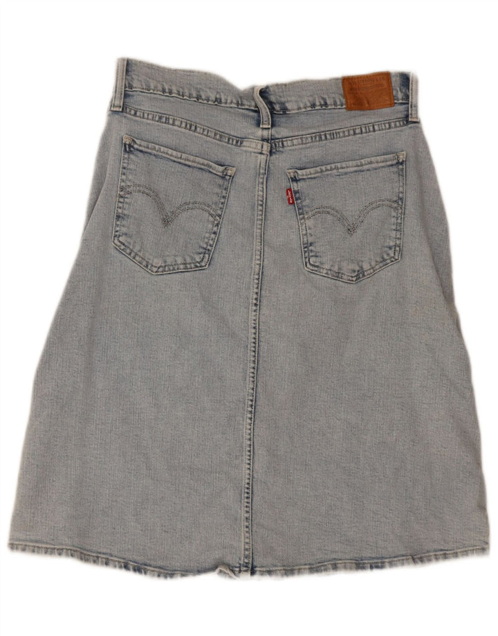 Levi's Damen Jeansrock W28 mittelblaue Baumwolle