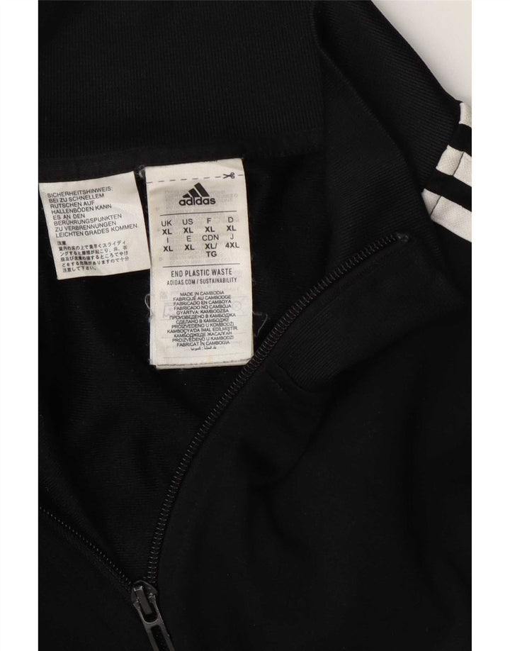 Adidas Herren Trainingsanzug Top Jacke XL Schwarz Polyester
