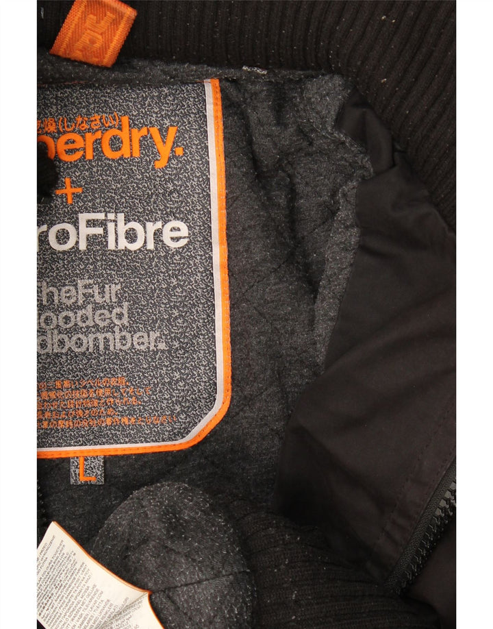 Superdry Herren The Windbomber Kapuzen-Bomberjacke UK 40 Large Braun