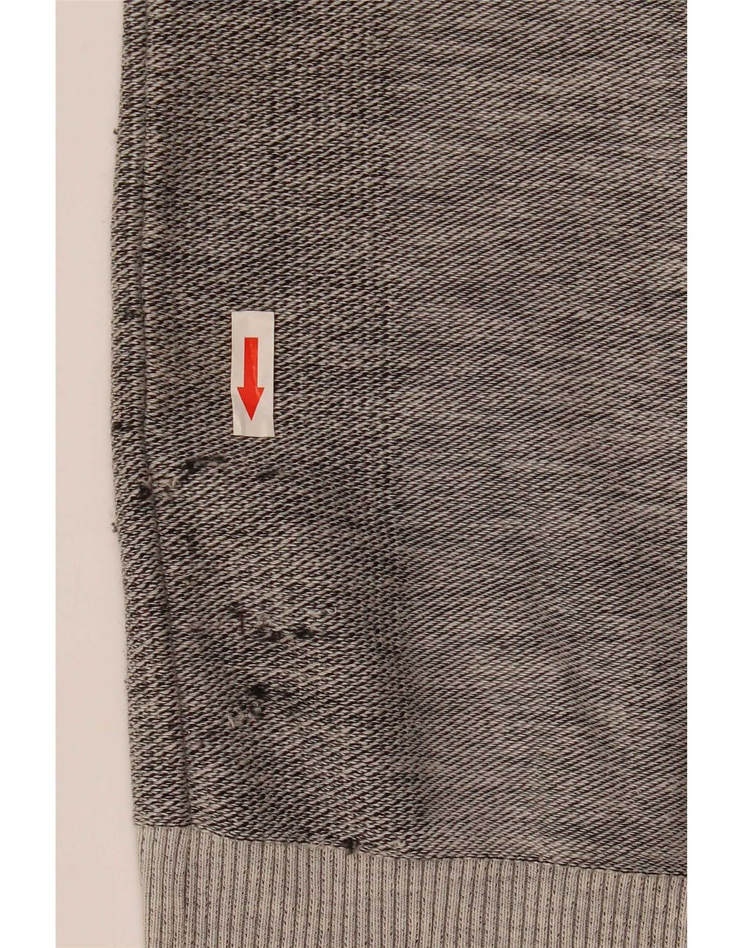 G-Star Herren Grafik-Sweatshirt-Pullover aus mittelgrau gesprenkelter Baumwolle