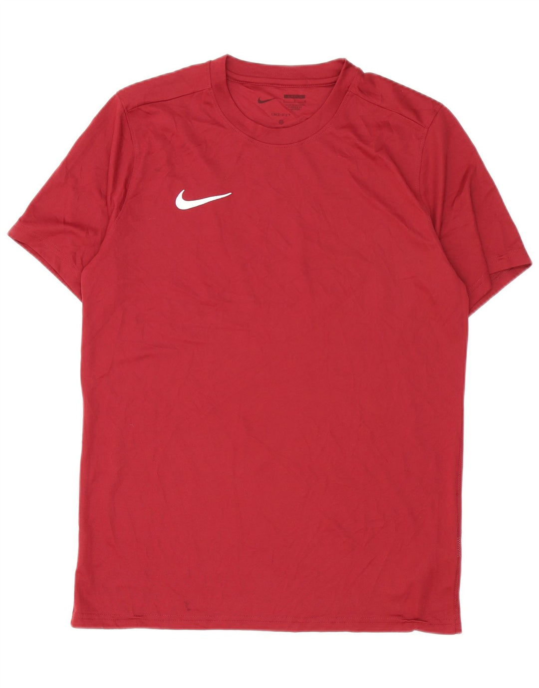 Nike Herren Dri Fit Slim T-Shirt Top Large Burgund Polyester