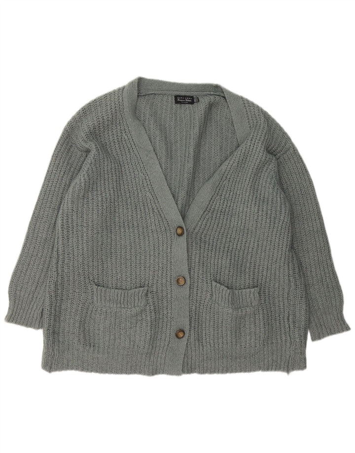Zara Damen-Strickjacke in Übergröße, Gr. 14, Mittelgrau