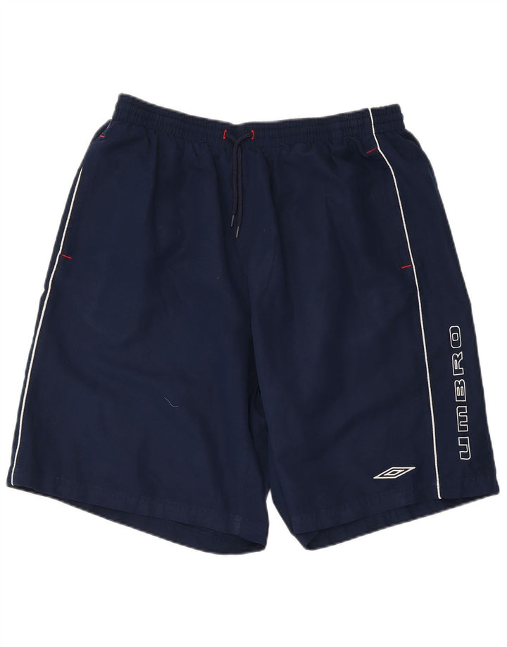 Umbro Herren Graphic Sport Shorts 2XL Marineblau Polyester