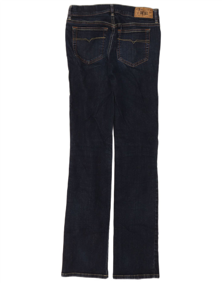 Diesel Damen Straight Jeans W27 L32 Marineblaue Baumwolle