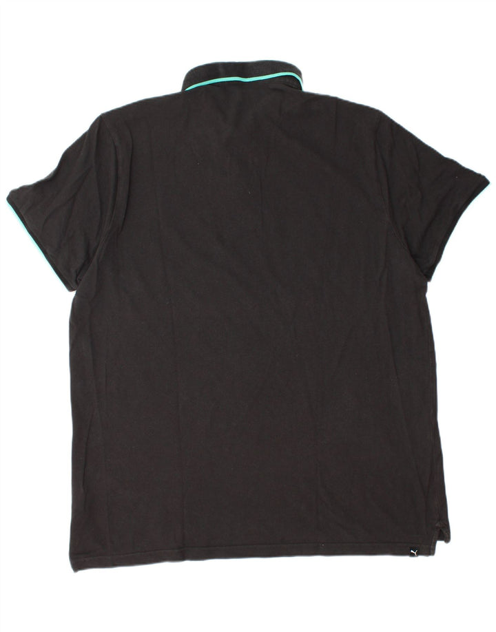 PUMA Herren Poloshirt 2XL Schwarz Baumwolle