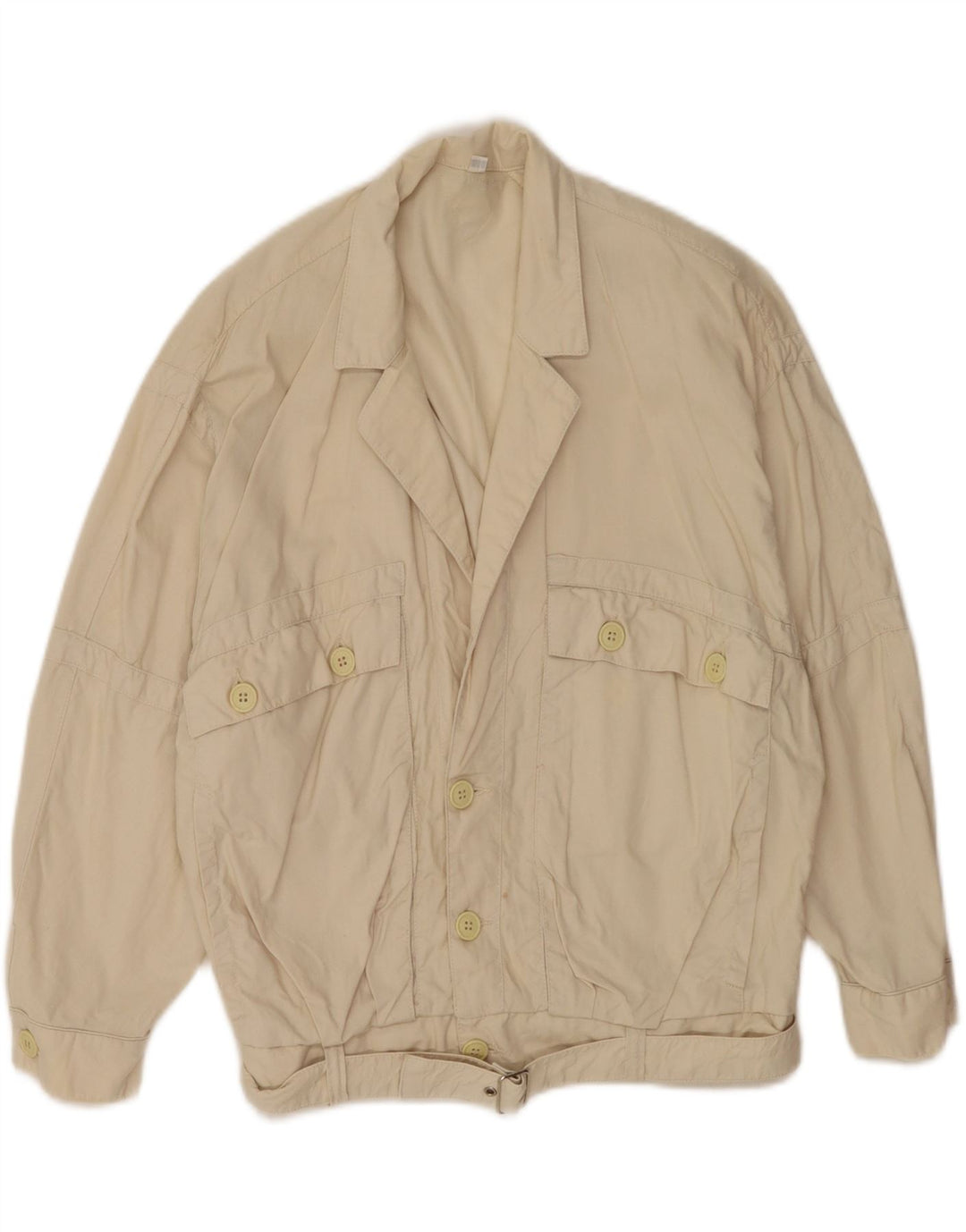 Swinger Herren Batwing Bomberjacke UK 44 2XL Beige Baumwolle