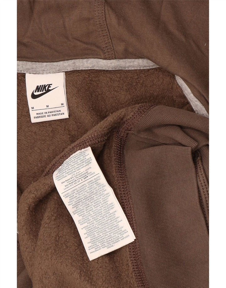 Nike Herren-Kapuzenpullover mit Reißverschluss, mittelbraune Baumwolle