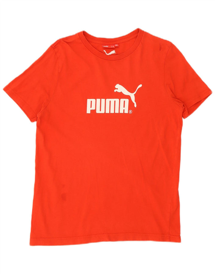 Puma Herren Grafik-T-Shirt-Oberteil Mittelrot