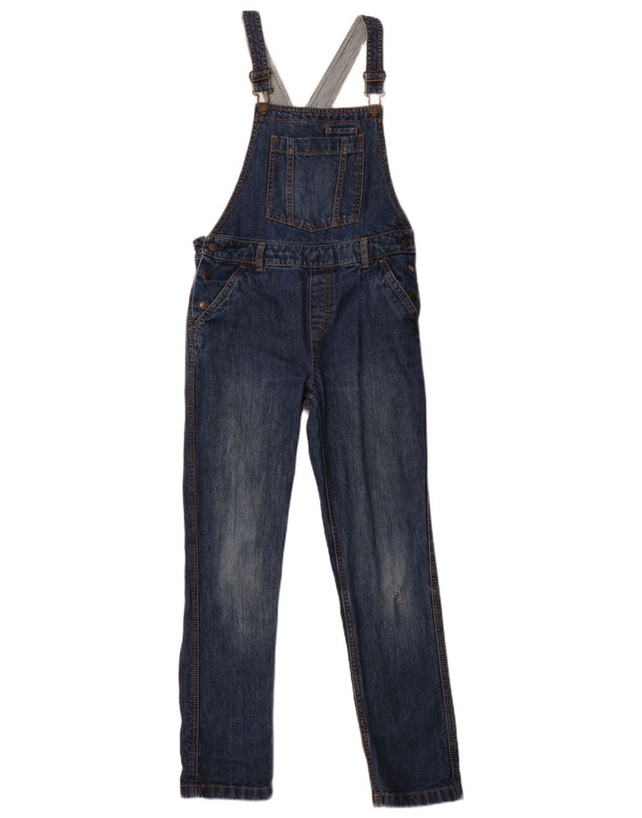 FAT FACE Mädchen-Latzhose, Jeans, 10–11 Jahre, W28, L26, blaue Baumwolle