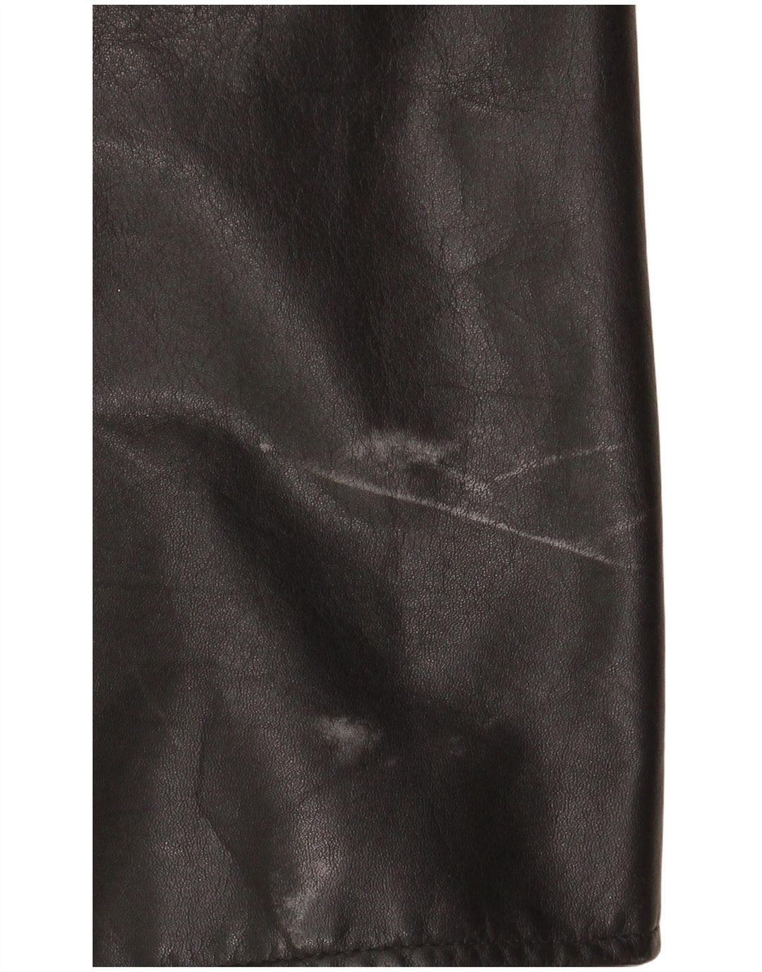 Vintage Herren Ledermantel IT 54 2XL Schwarzes Leder