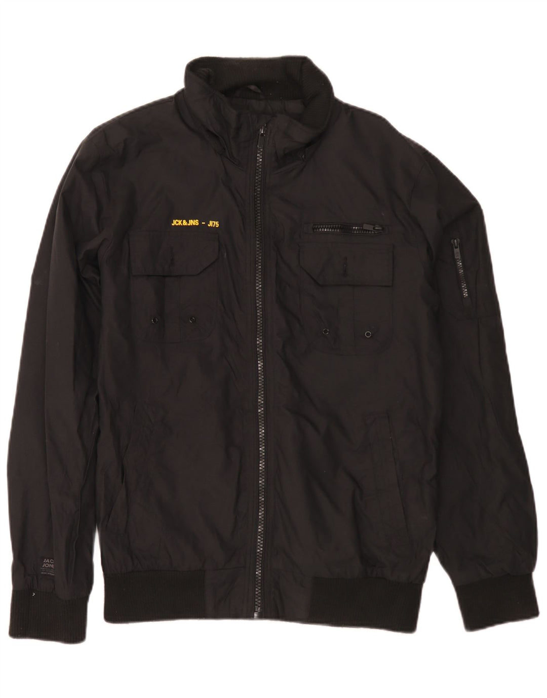 Jack & Jones Herren Bomberjacke UK 38 Mittelschwarzes Nylon