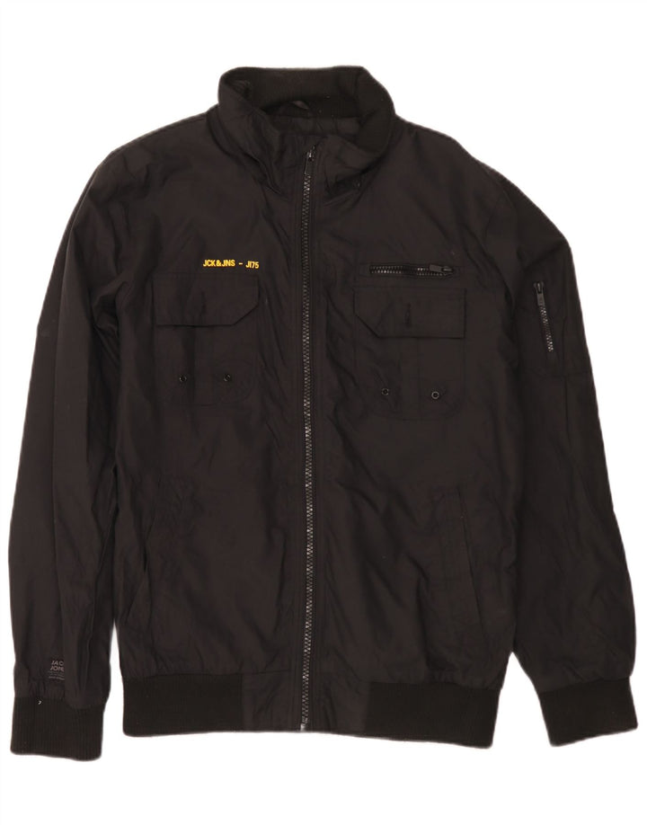 Jack & Jones Herren Bomberjacke UK 38 Mittelschwarzes Nylon