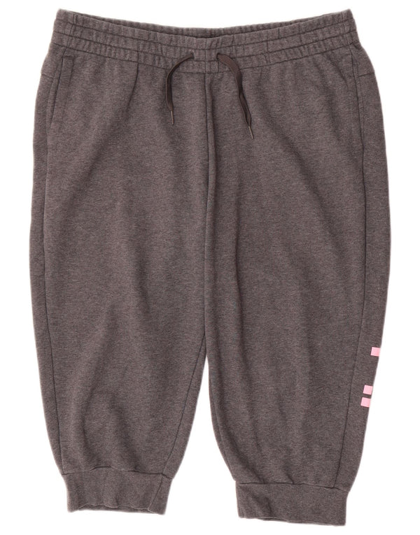 ADIDAS Damen Graphic Bermuda Sport Shorts UK 20/22 XL Grau