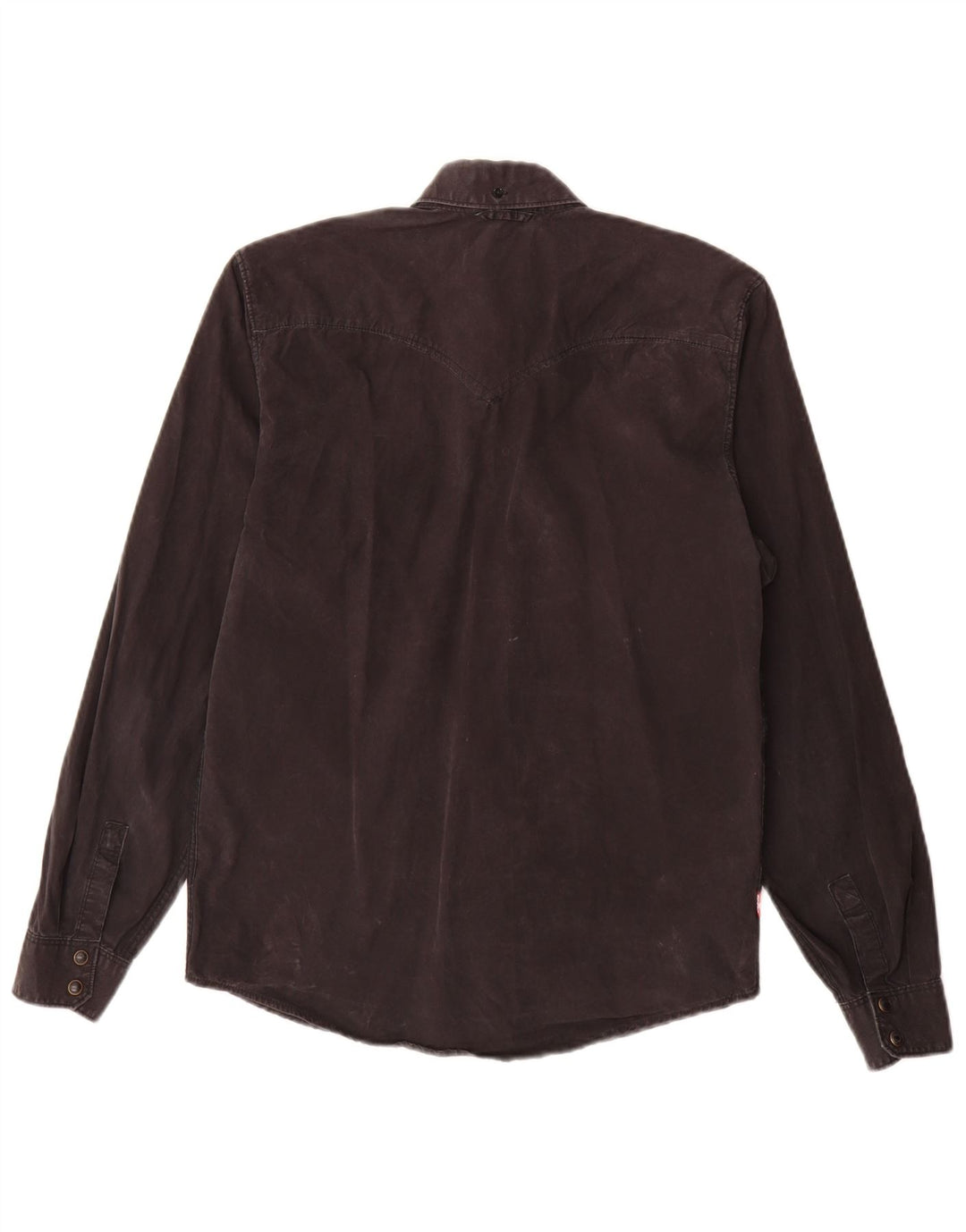 Levi Strauss & Co Herrenhemd Small Schwarz Baumwolle