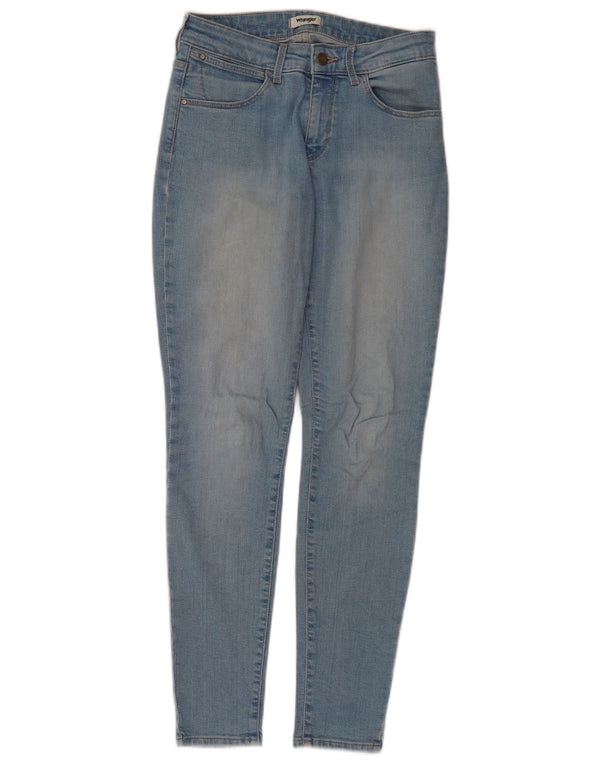 Wrangler Damen Skinny Jeans W28 L32 Blaue Baumwolle