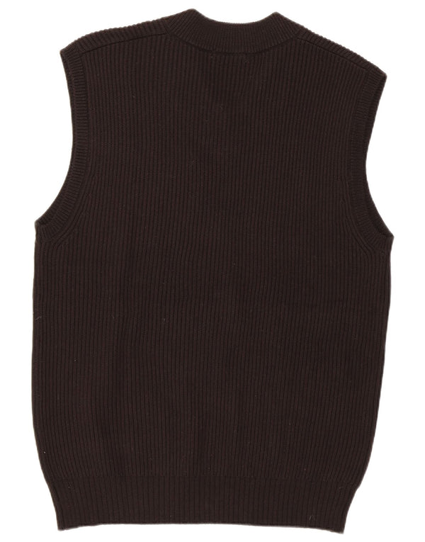 Zara Herren Weste Tank Top Medium Schwarz
