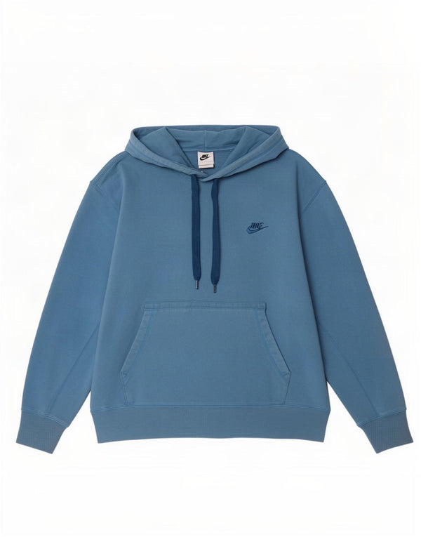 Nike Herren Kapuzenpullover XL, blaue Baumwolle