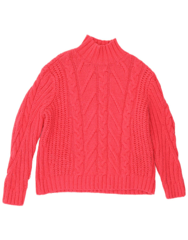 Marks & Spencer Rollkragenpullover für Damen, Gr. 12, Mittelrosa