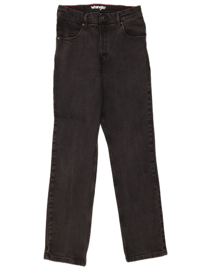 Wrangler Herren Straight Jeans W31 L32 Schwarze Baumwolle