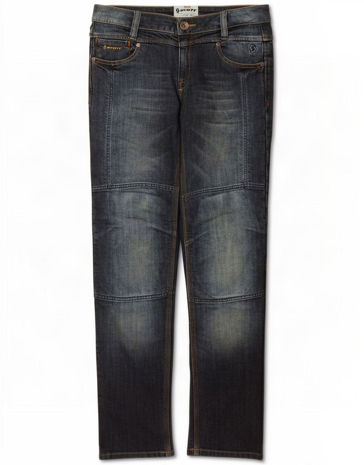 Scott Damen Straight Jeans W28 L33 Marineblau