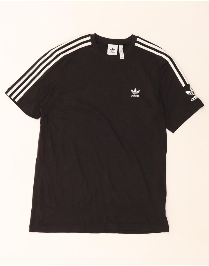 Adidas Herren T-Shirt Top Large Schwarz Baumwolle
