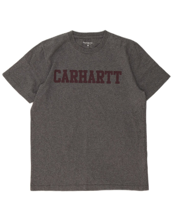 Carhartt Herren Grafik-T-Shirt-Oberteil aus mittelgrauer Baumwolle