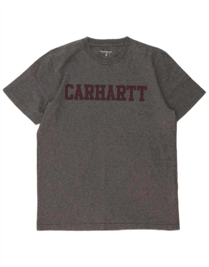 Carhartt Herren Grafik-T-Shirt-Oberteil aus mittelgrauer Baumwolle