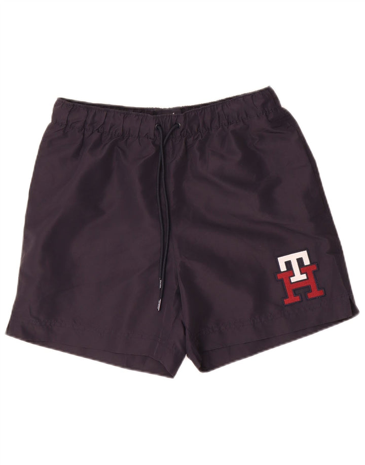Tommy Hilfiger Herren Badeshorts mit Grafik, Größe S, Marineblau