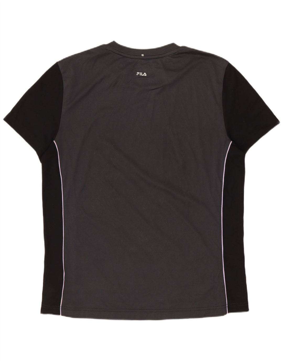 FILA Herren T-Shirt Top IT 48 Mittelgraues Colourblock-Polyester