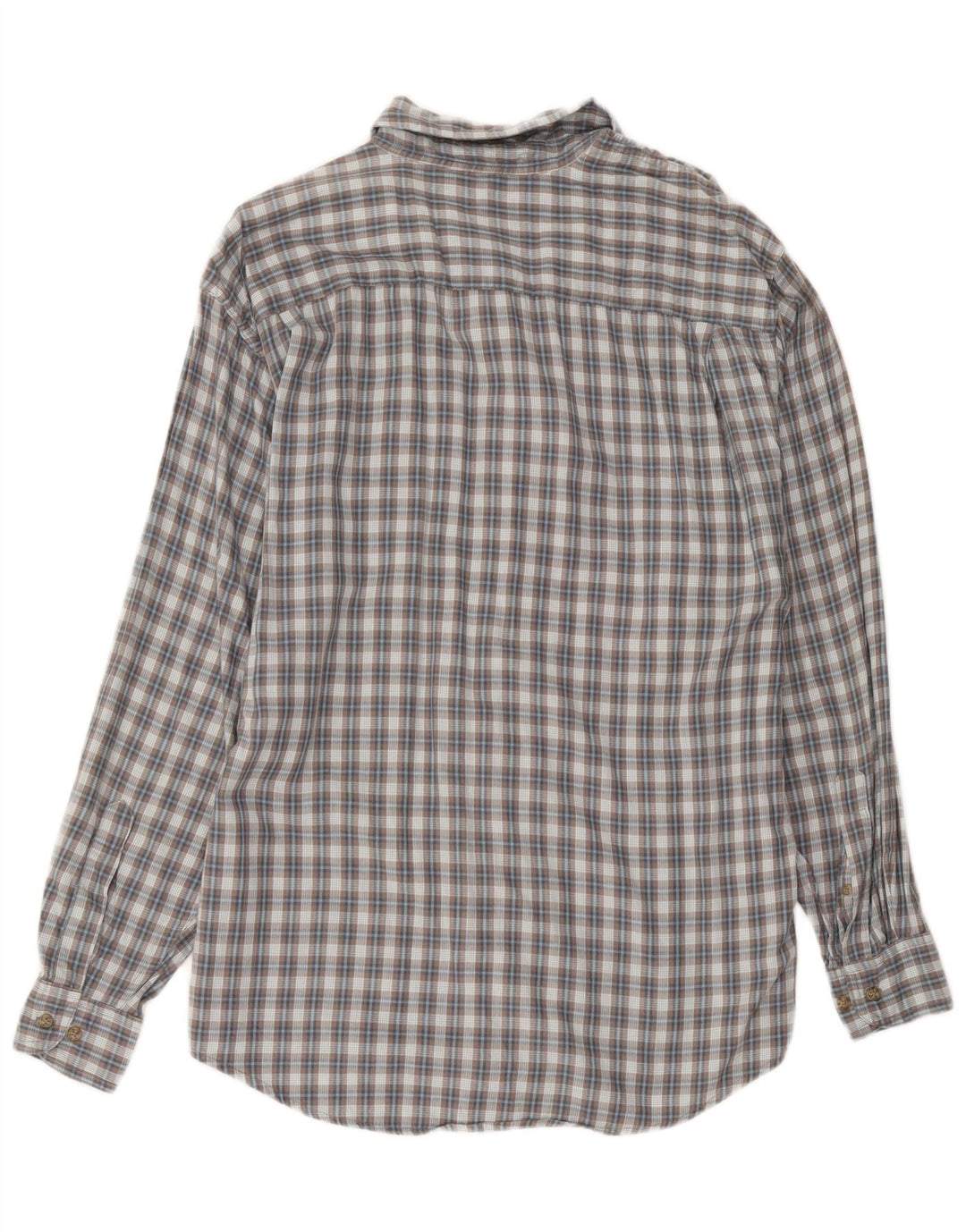 Wrangler Herrenhemd, groß, grau kariert, Baumwolle