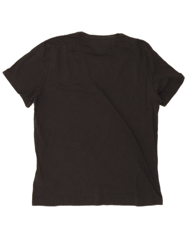 Tommy Hilfiger Herren T-Shirt Top XL Schwarz Baumwolle