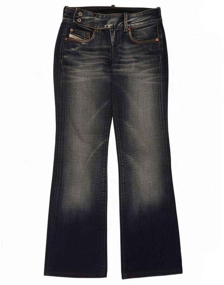 Diesel Damen Bootcut-Jeans W26 L30 Marineblaue Baumwolle