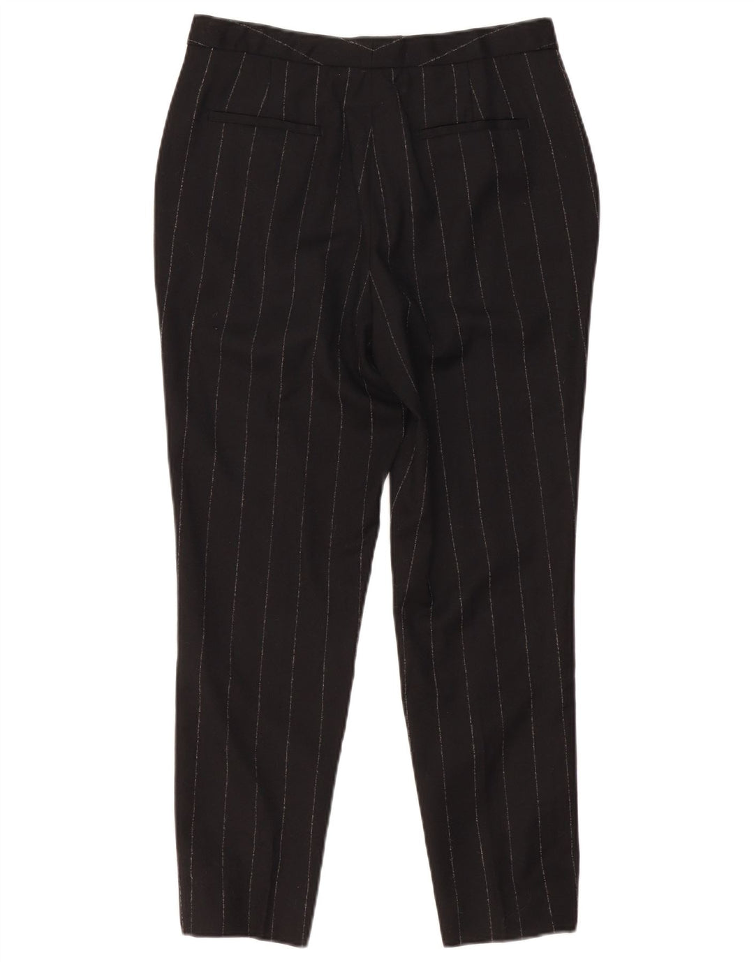 MASSIMO DUTTI Damen Slim Chinohose EU 38 Small W30 L27 Schwarz gestreift