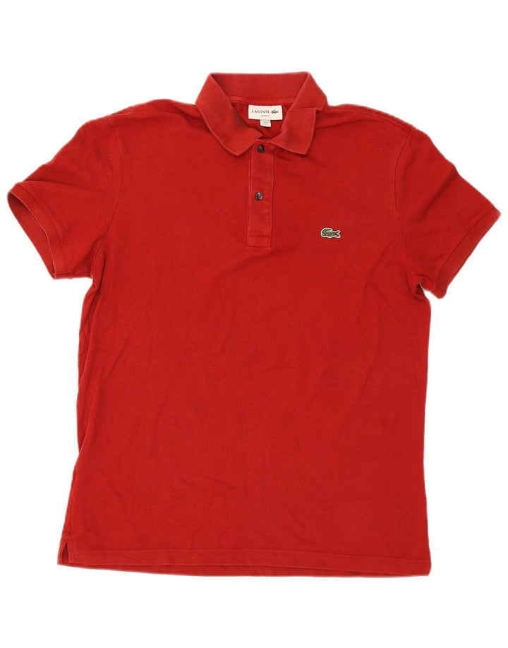 Lacoste Herren Slim Fit Poloshirt Größe 5 Large Rot