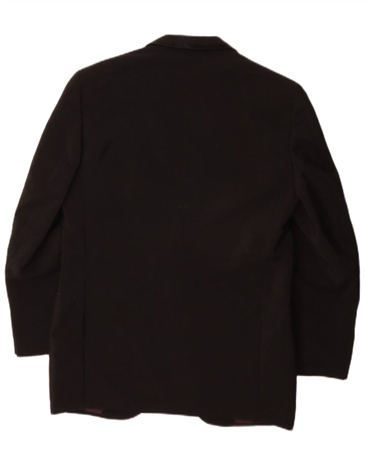 San Babila Herren Milano 1 Knopf Blazer Jacke UK 40 Large Schwarz