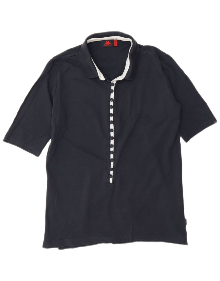 Kappa Damen Poloshirt UK 14 Medium Marineblau