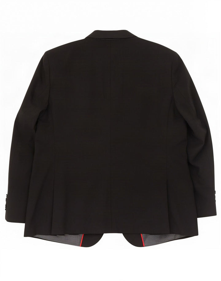 Marks & Spencer Herren-Blazer mit 2 Knöpfen, UK 48, 2XL, schwarze Wolle