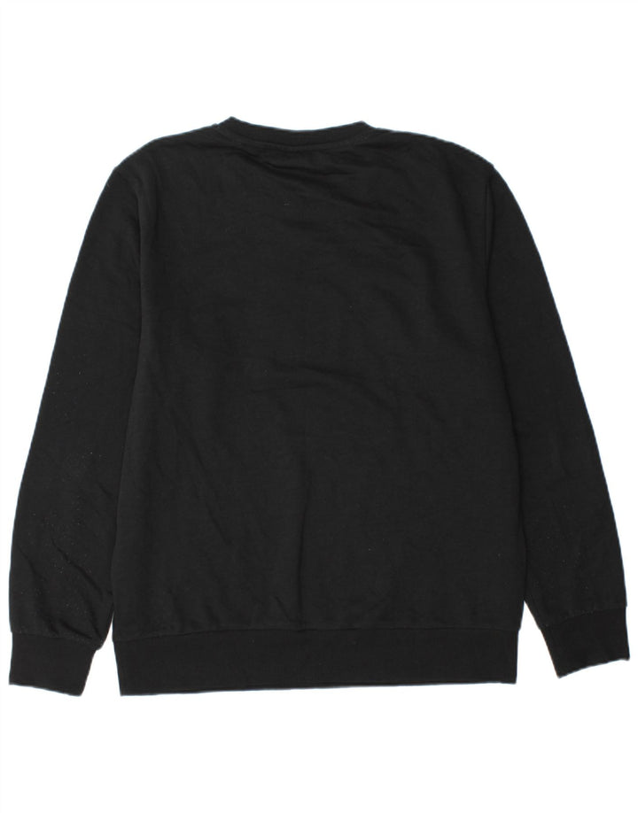 Jack & Jones Herren-Sweatshirt mit Grafik, groß, aus schwarzer Baumwolle