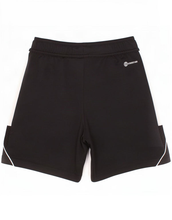 Adidas Jungen Aeroready Sportshorts 9–10 Jahre, schwarzes Polyester