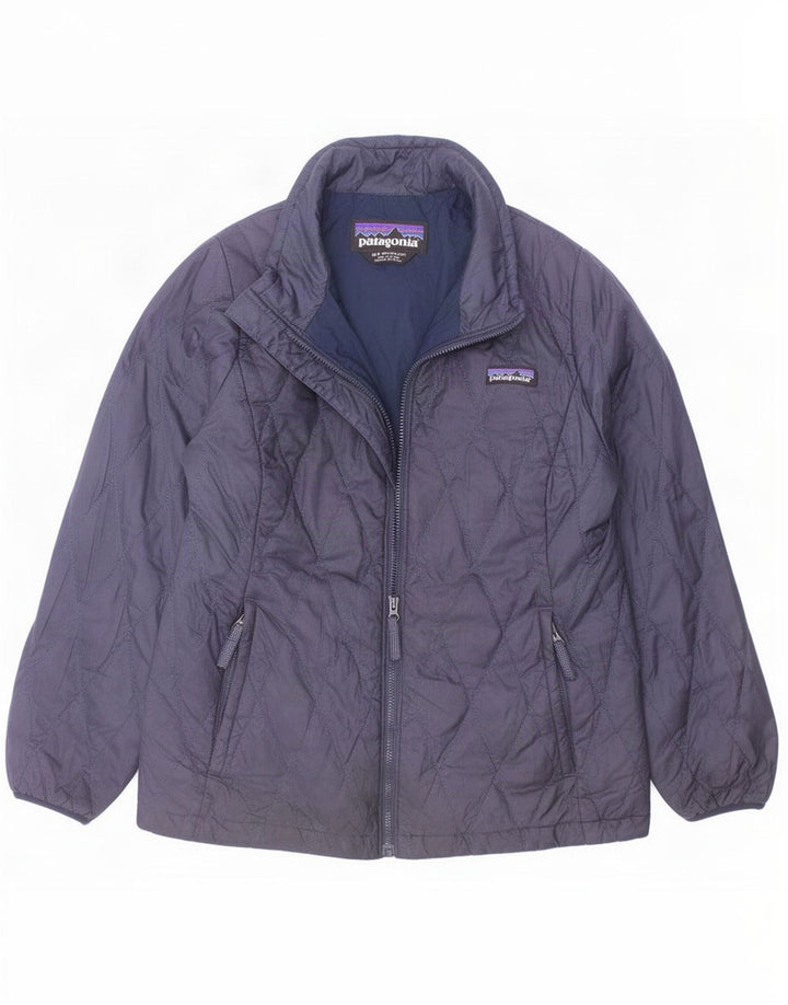 Patagonia Steppjacke für Jungen, 9–10 Jahre, mittelmarineblaues Polyester