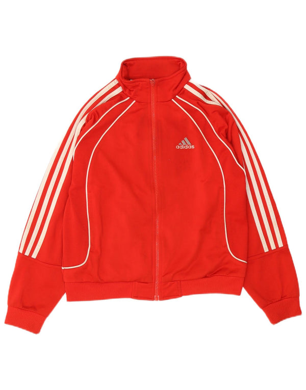Adidas Mädchen Trainingsanzug Top Jacke 11-12 Jahre Rot