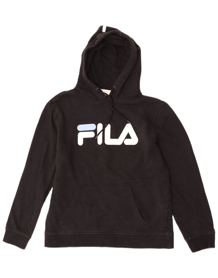 Fila Herren-Kapuzenpullover mit Grafik, mittelschwarze Baumwolle